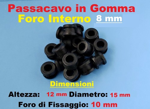 Passacavo gomma anello - in,