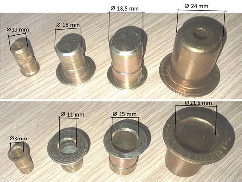 Pozzetto ottone senza - , molla