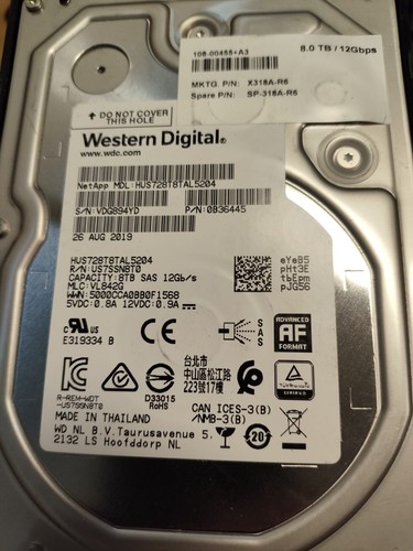 8tb 8000gb sas western - hd, 3.5"