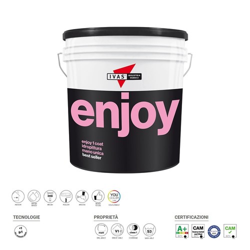 Idropittura lavabile enjoy - idropittura,