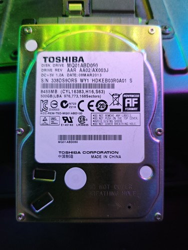 Toshiba mq01abd050 500gb - mq01abd050, 2,5"